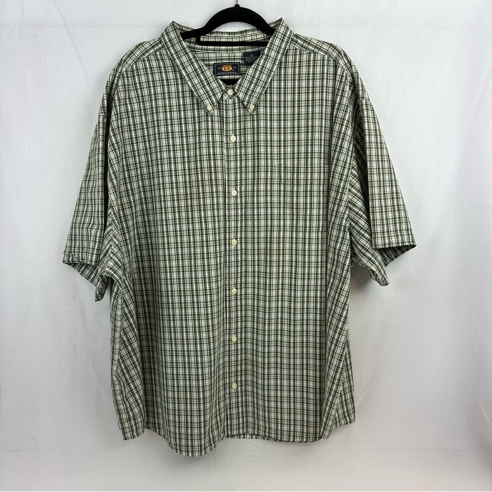 Route 66 Men’s Button Down Short Sleeve Plaid Shirt Size 4X